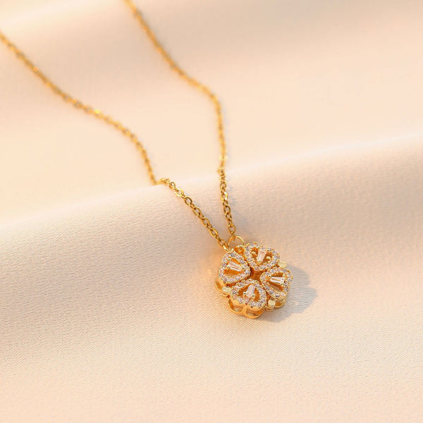 Lucky Charm Four-Leaf Clover Necklace