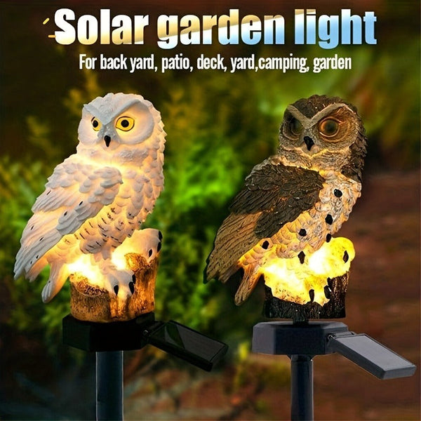 Solar Owl Garden Light（White）