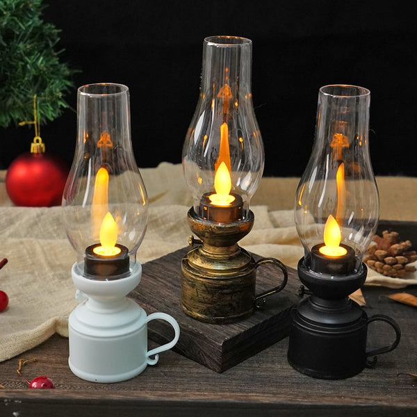 ✨🕯️LED Vintage Kerosene Lamp Electronic Swing Candle🔥Buy 3 Get 10% OFF